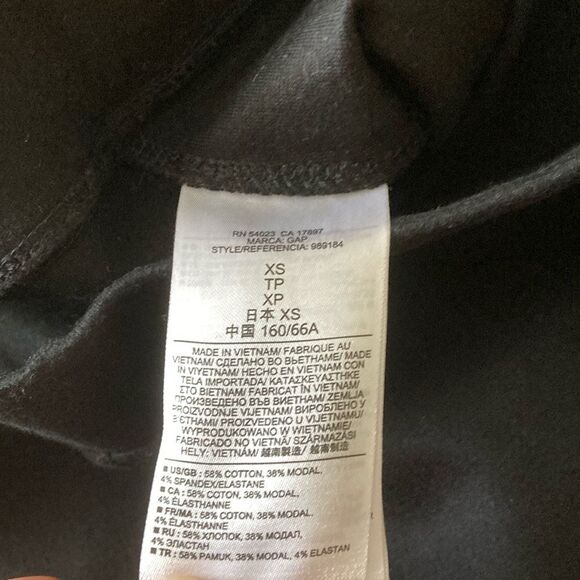 NEW Gap Business Casual Work Spandex Pants Size XS Black Stretchy Leggings NWOT - Picture 3 of 9